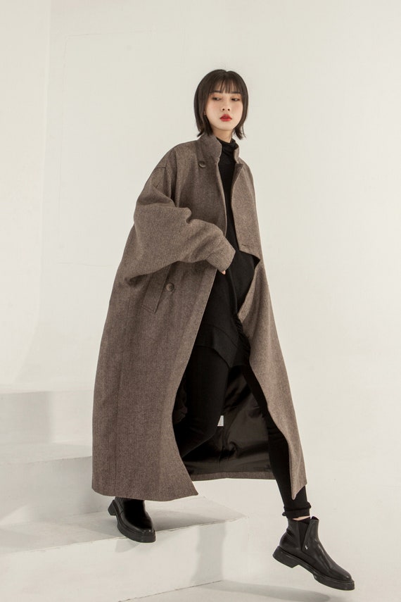 Women Winter Wool Coat women Long Coat women Vintage Coat long