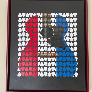 Original Buck Owens Hee Haw Guitar Pick Painting image 1