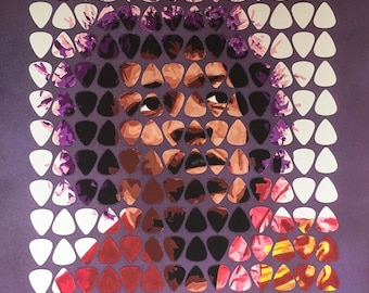 Jimi Hendrix Guitar Pick Artwork (PRINT)