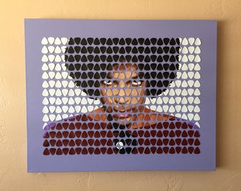 Original Prince Guitar Pick Painting (24 x 30 inches)