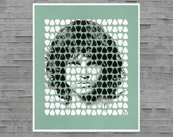 Jim Morrison Guitar Pick Giclee Fine Art Print