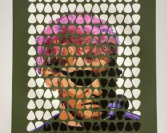 Layne Staley Guitar Pick Print (18x24 inches)