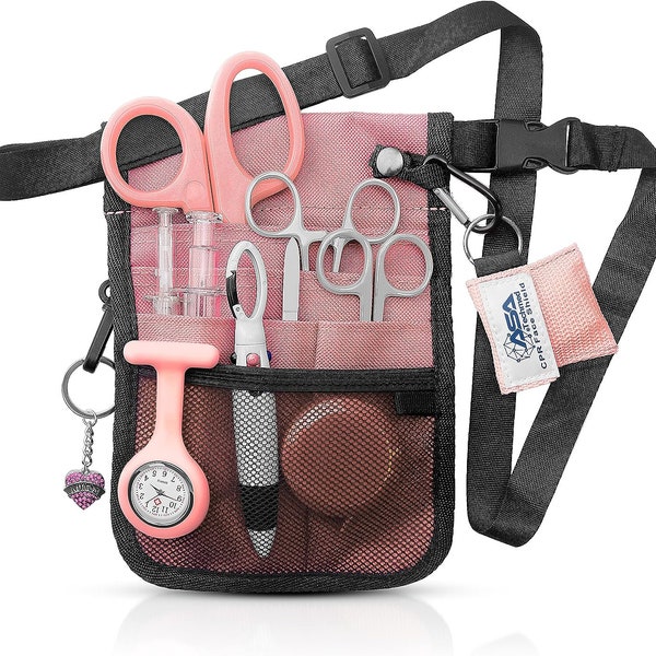 Nurse Christmas gift Utility Waist Pack Kit W/Instruments Pack Belt Organizer Universal Nurse or Medical Pouch Organizer, Nurse Gift RN, CNA
