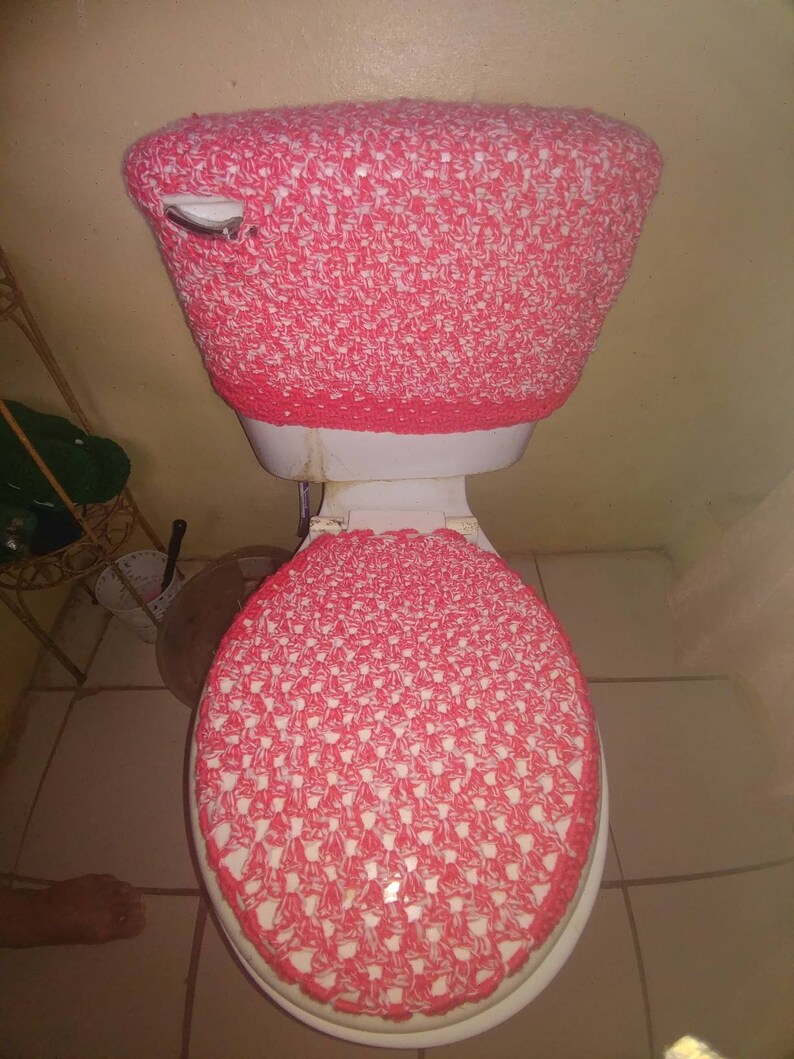 Crocheted Toilet Cover Set Home Living Bathroom Kromasol Com