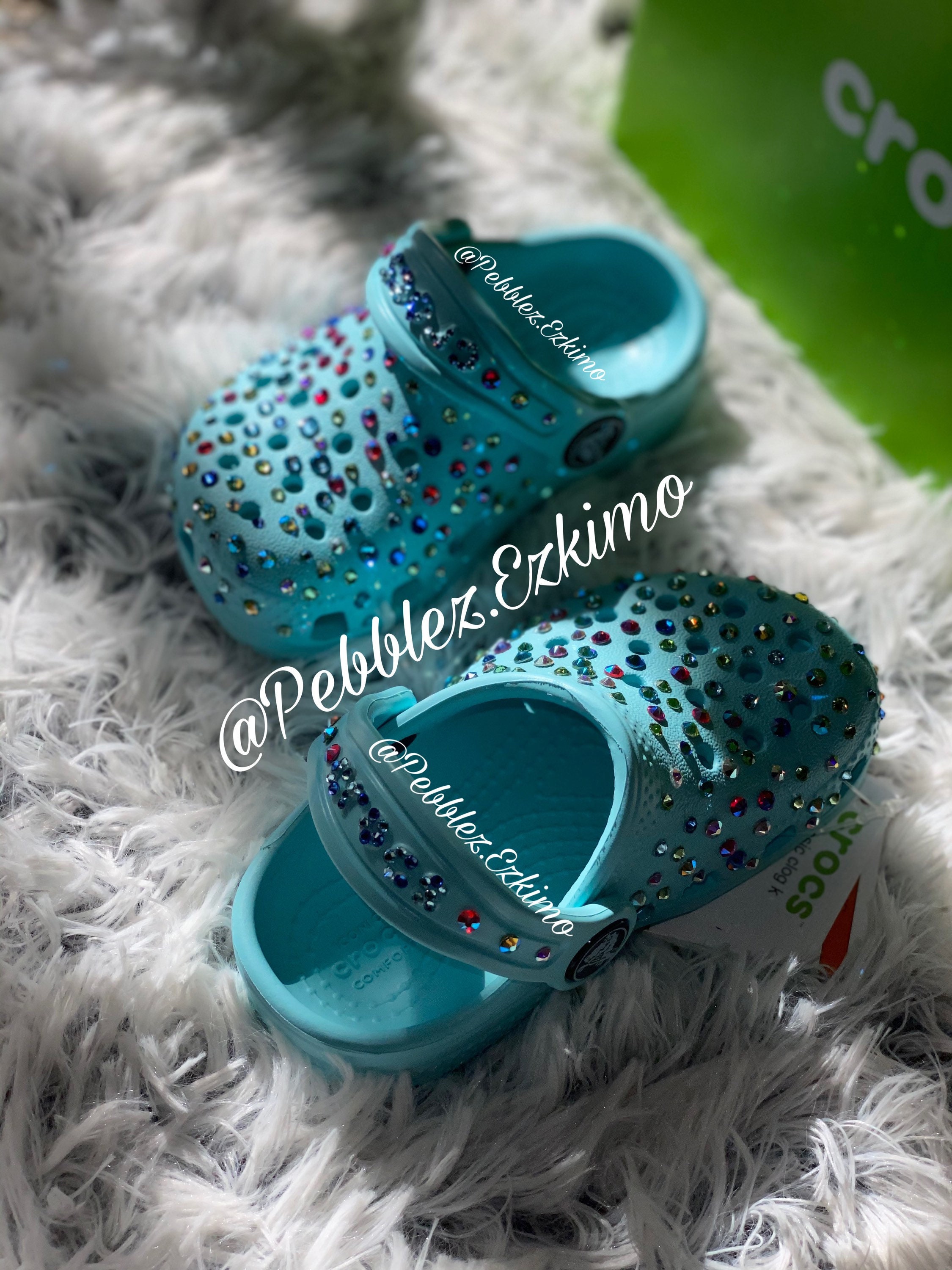 Babyboo Bling Bling Crocs Etsy Canada