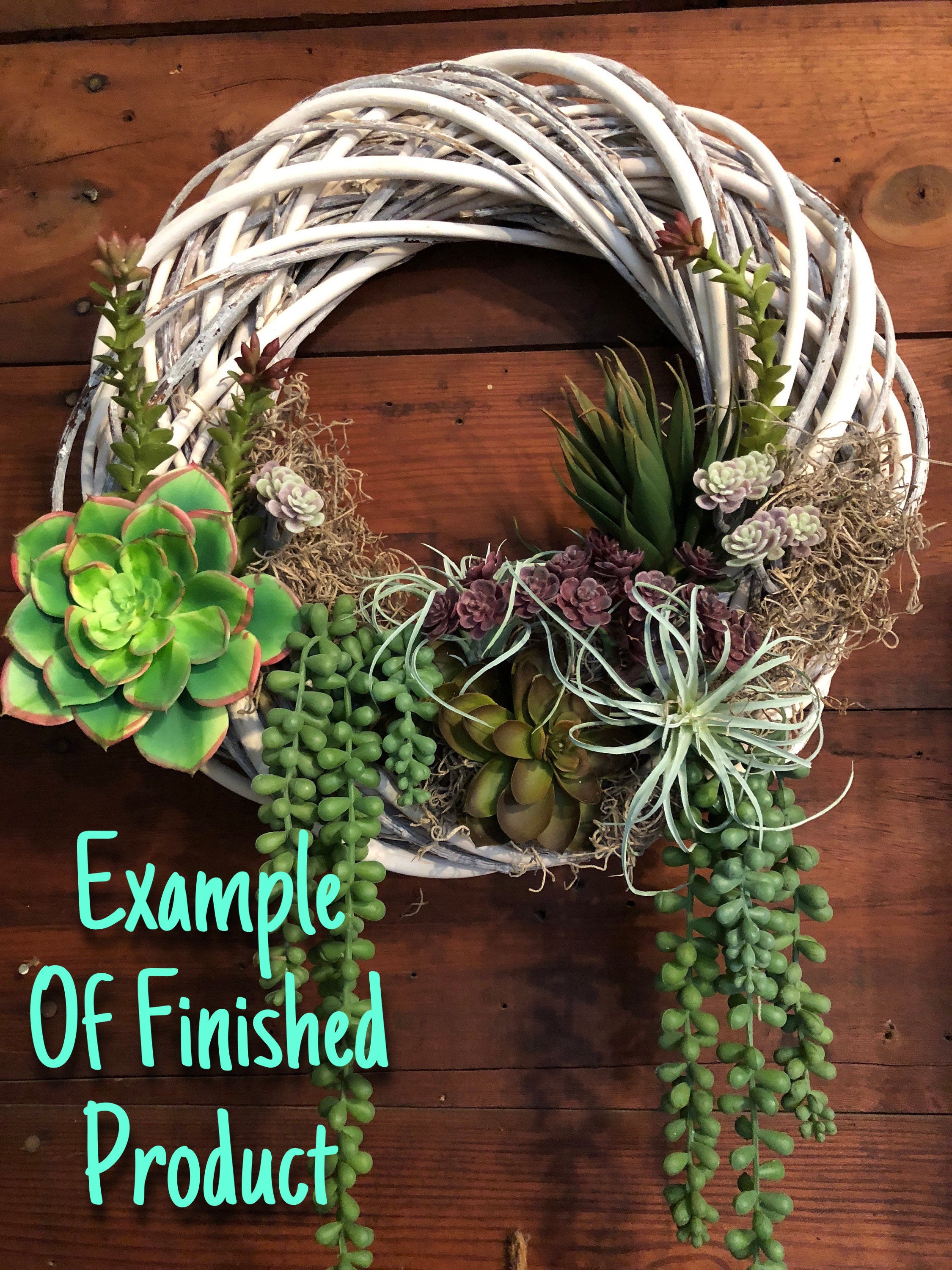 Succulent Wreath artificial Succulent Wreath, Everyday Wreath, Floral