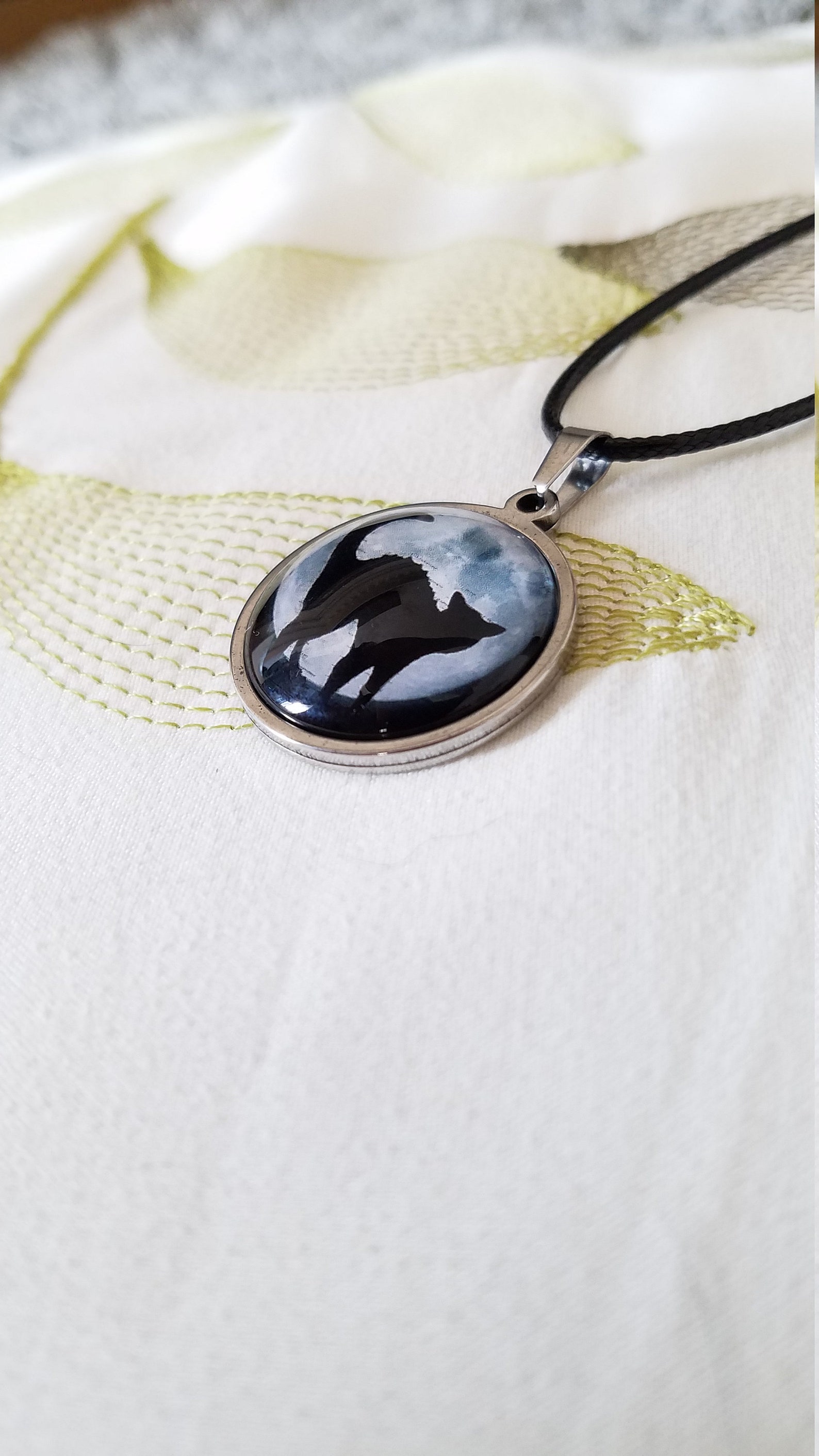 Black Cat Necklace Etsy