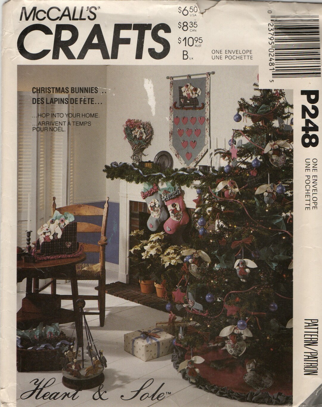 Mccalls 4954 Sewing Pattern Christmas Bunnies Decor - Etsy