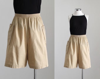 Baggy Shorts, Womens Cargo Shorts, Bermuda Shorts, Knee Length Shorts, High Waist Long Shorts, Fits 29" – 32" Waist, W29 W30 W31 W32, Medium