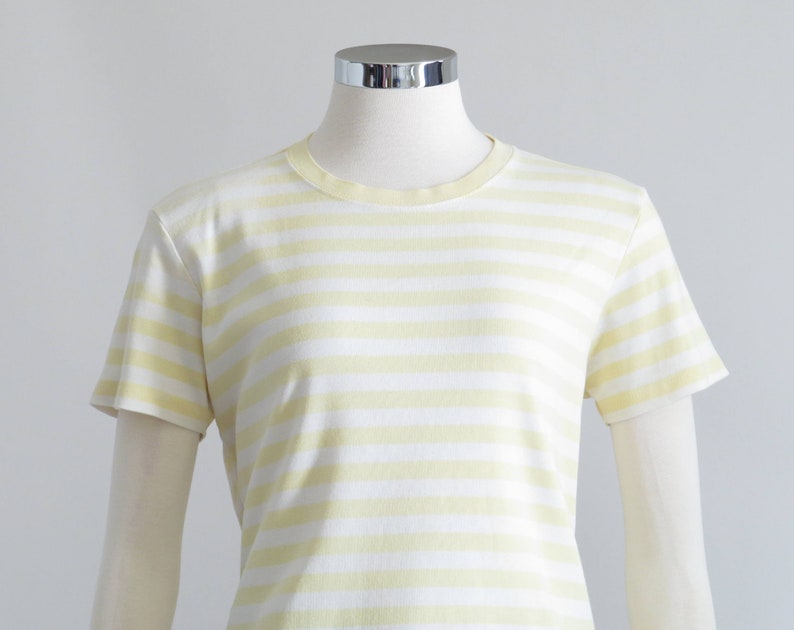 yellow striped t shirt women
