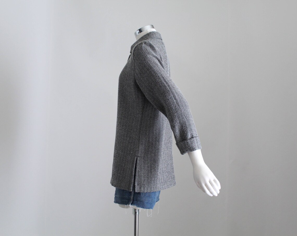 Vintage Chore Jacket Womens Herringbone Jacket Shacket - Etsy