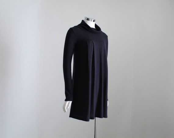 Black Sweater Dress, Womens Micro Mini Dress, Bla… - image 4