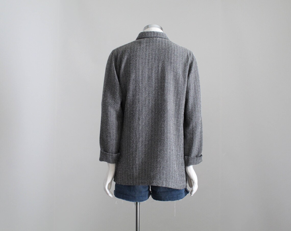 Vintage Chore Jacket Womens Herringbone Jacket Shacket - Etsy