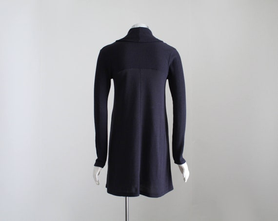 Black Sweater Dress, Womens Micro Mini Dress, Bla… - image 6
