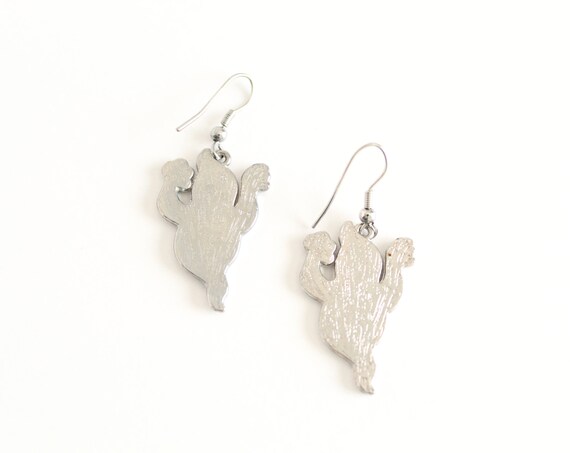 Ghost Earrings, Vintage Ghost Dangle Earrings, 80… - image 6