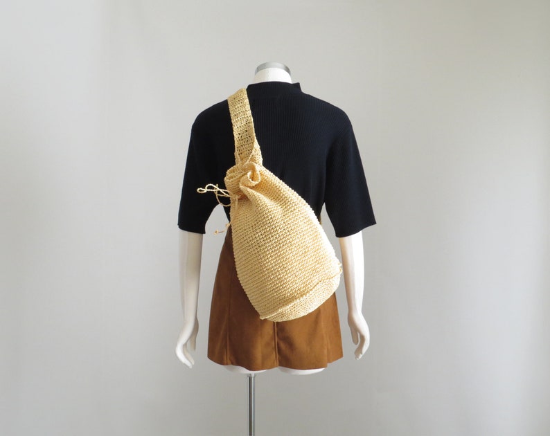 beach straw backpack