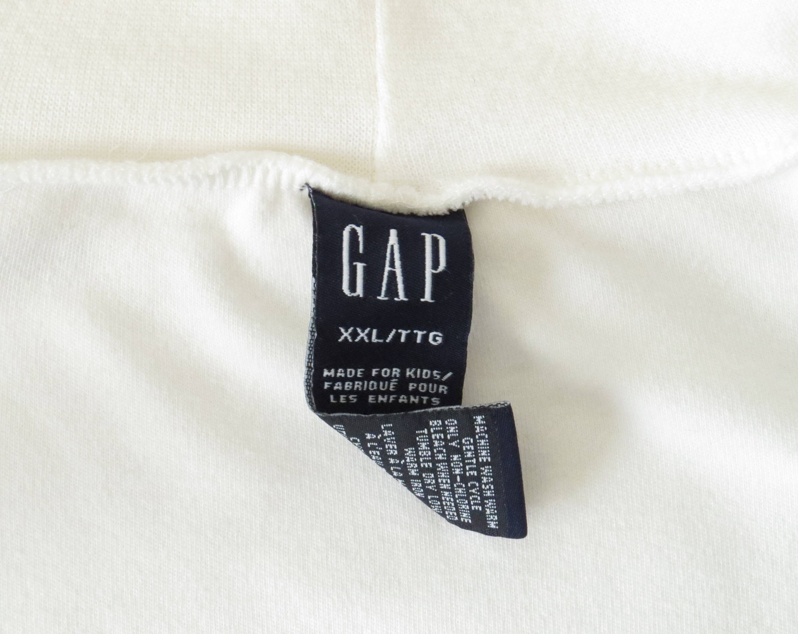 90s GAP White Turtleneck Long Sleeve Tshirt Minimal Cotton | Etsy