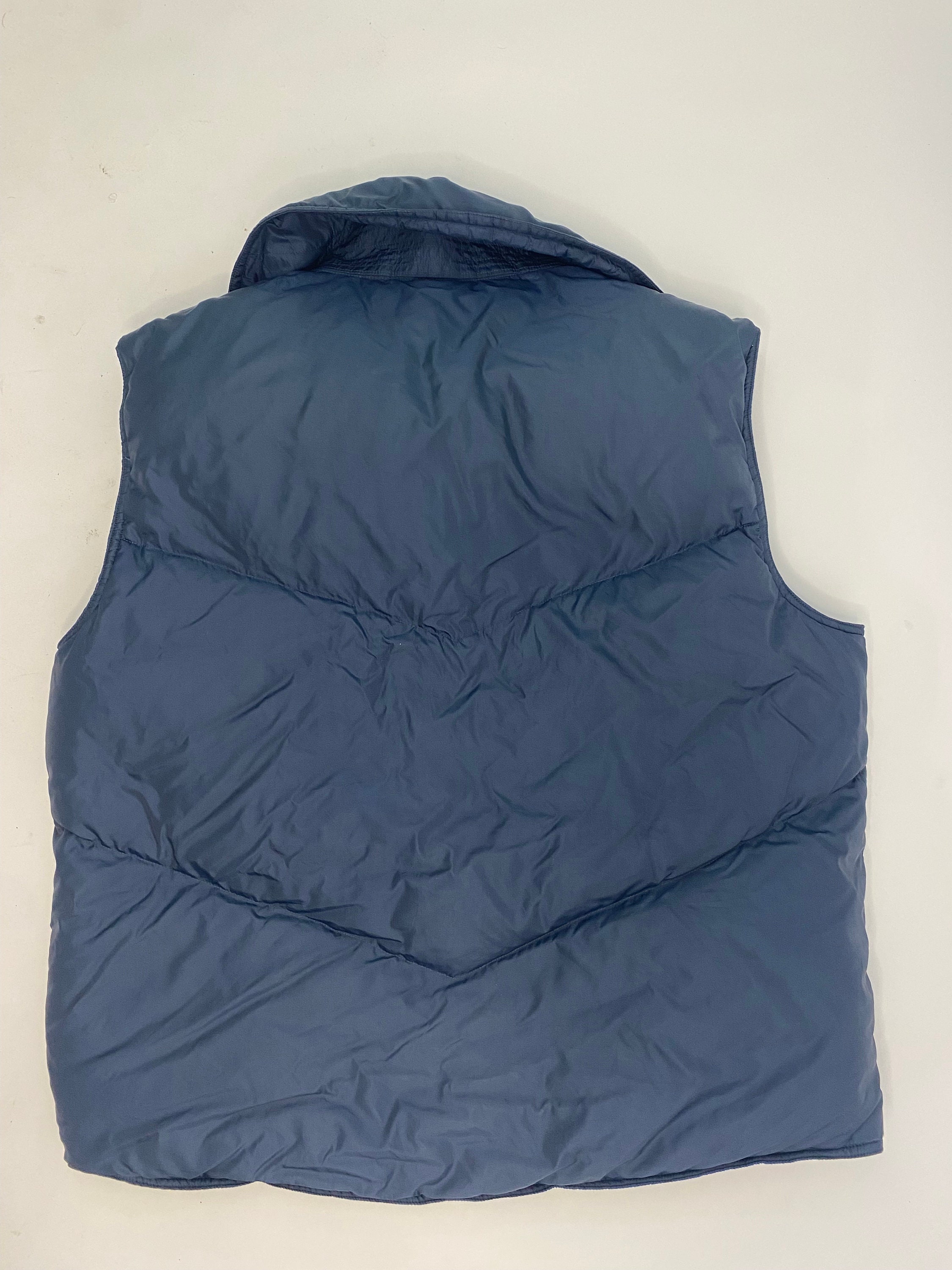 Men's L Vtg 1970's JC Penney Western Snap Vest Jacket Puffer