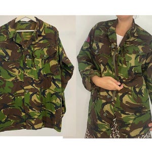 ヴィンテージ 90's british military jacket Vintage Pink British Army Jacket 90s Camo Shirt / Jacket - Etsy