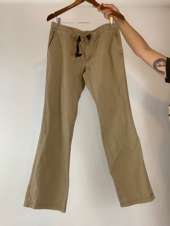 Kavu Belted Y2k Hiking Pants Vintage Tan Cotton/Hemp … Gem