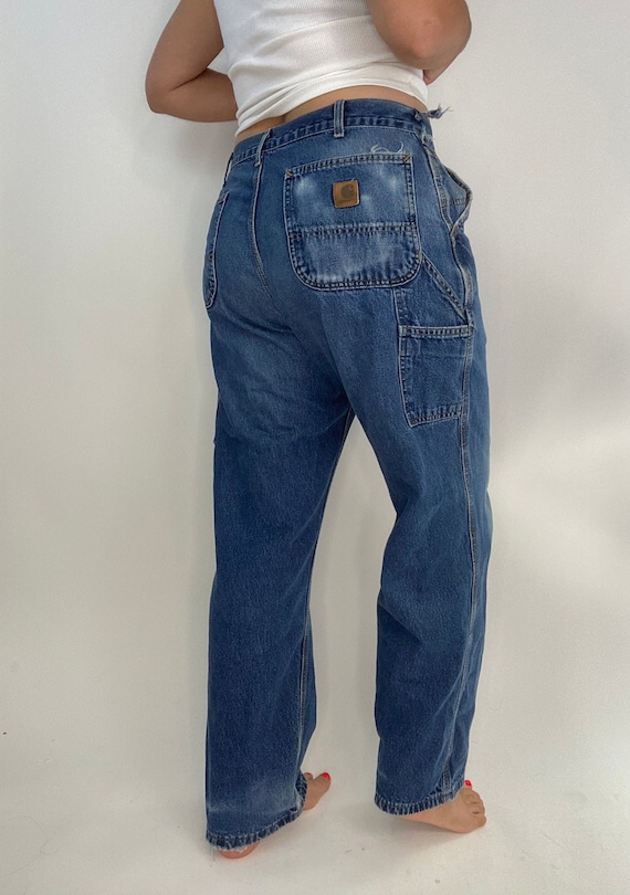 Vintage 1990s Carhartt Carpenter Jeans Size / 90s 
