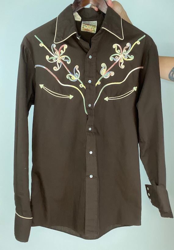 Vintage Cowboy Shirt Rocking K Ranchwear by Kenni… - image 3