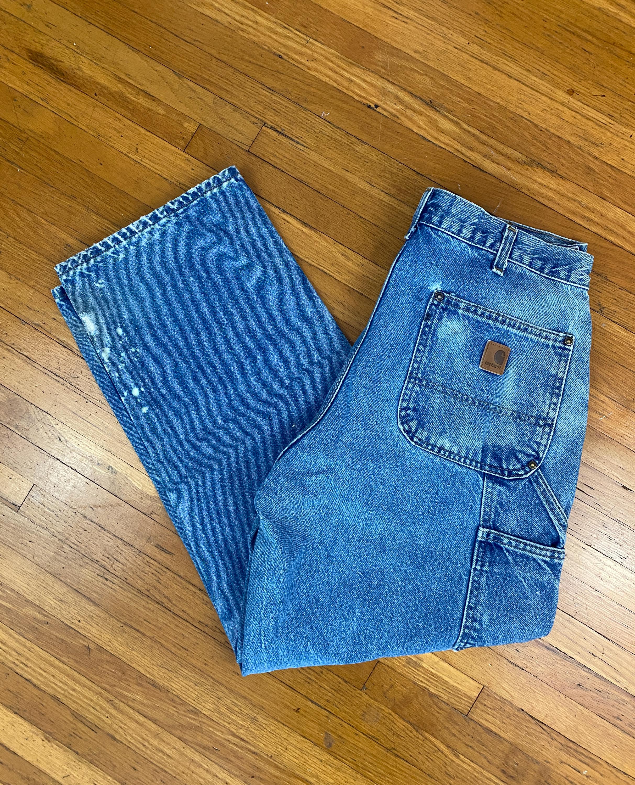 Vintage Carhartt Double Knee Patchwork Pants Dungaree B01