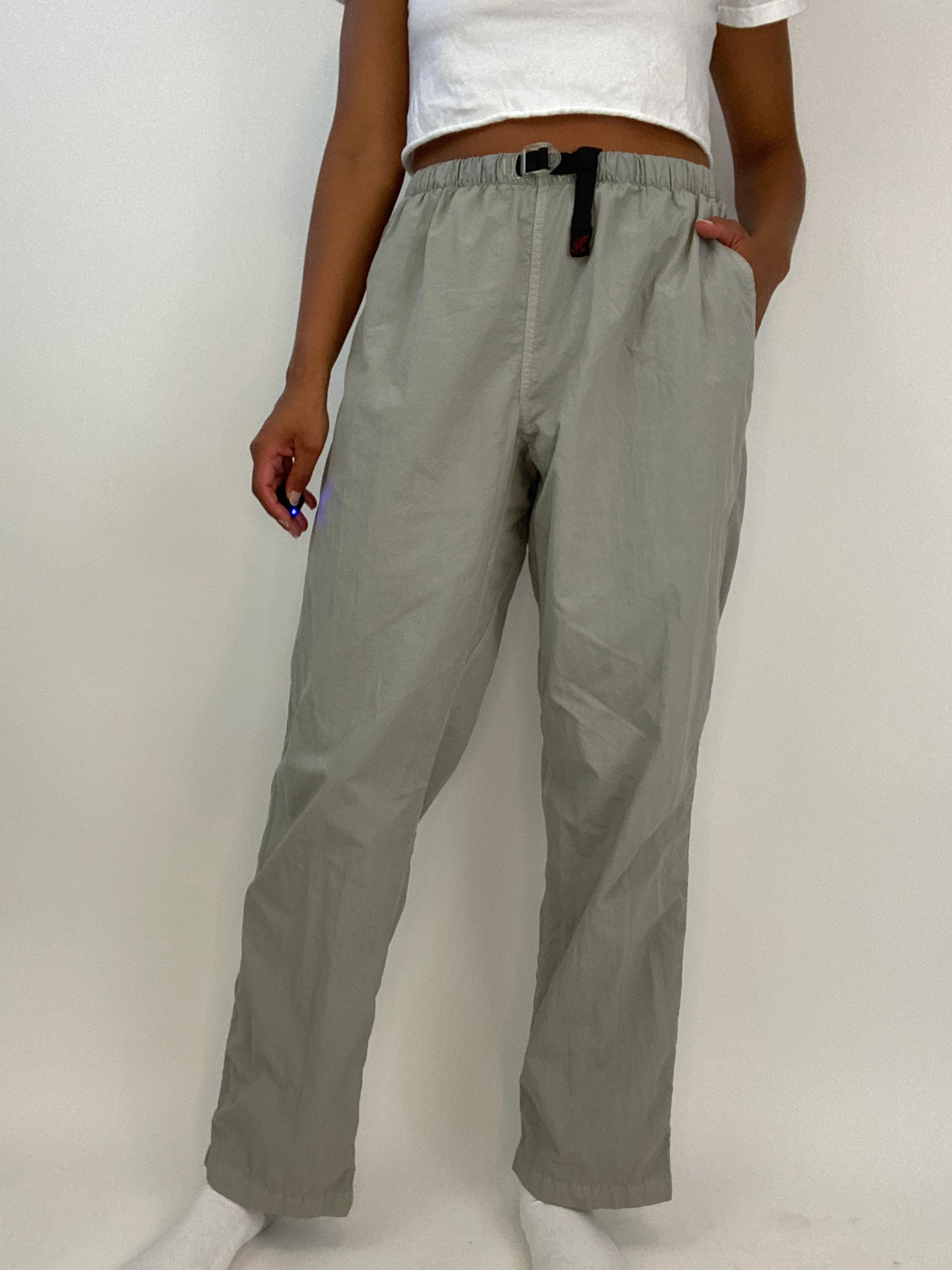 Gramicci Grey Pants Vintage 90s Jogger Nylon Climbing Hiking Muscle — free download