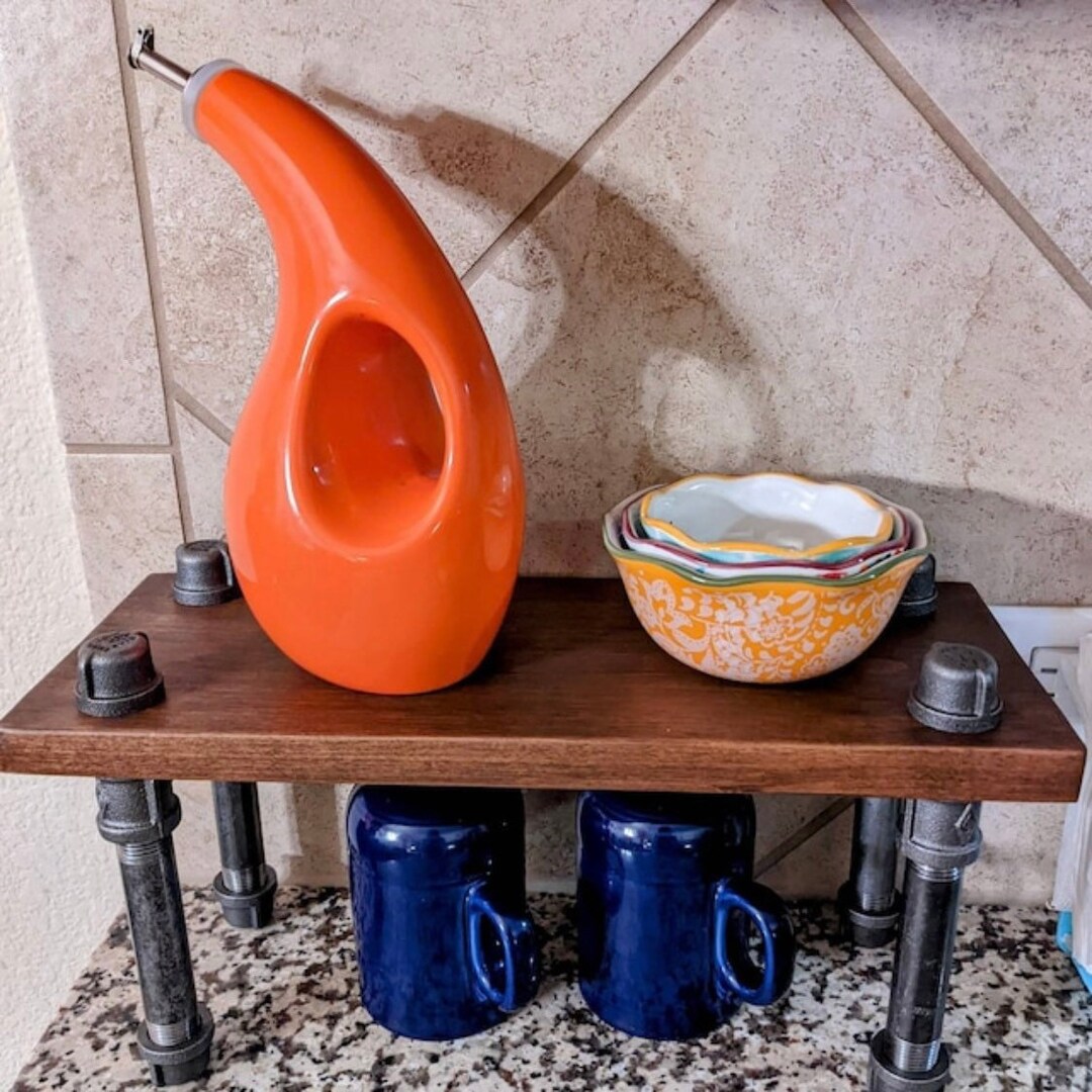 Counter Shelf Riser, Coffee Bar Organizer, Kitchen Counter Organizer ...