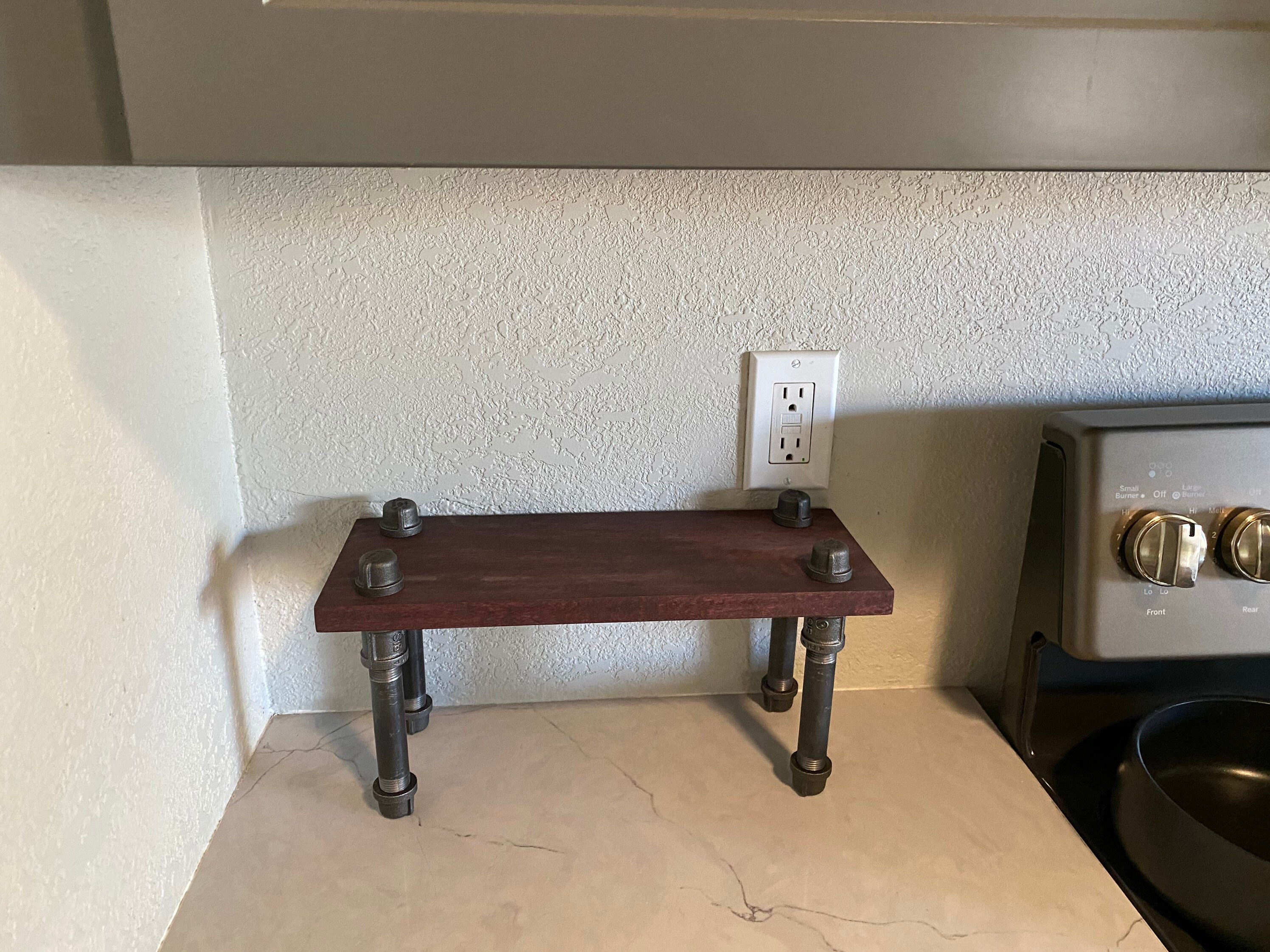 8 Rustic industrial counter top shelf Counter Shelf Etsy