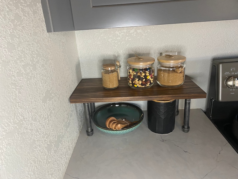 Flat Top 10 Deep Rustic Countertop Shelf Etsy