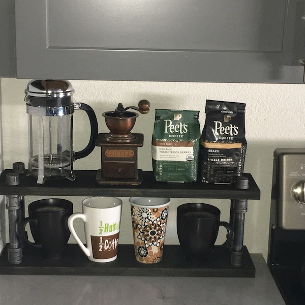Coffee Bar Shelf Etsy