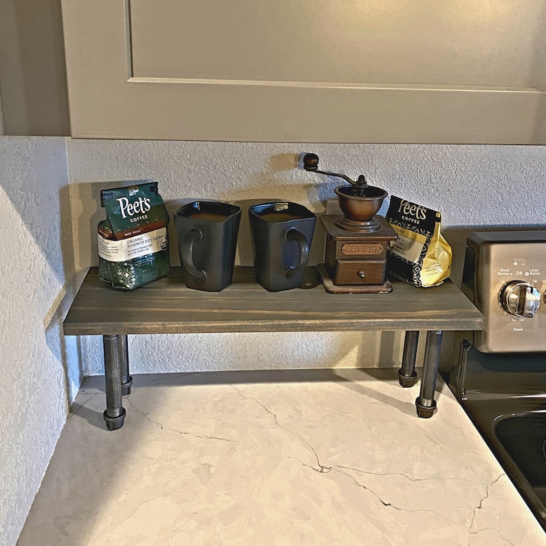 Flat Top 10 Deep Rustic Countertop Shelf Etsy