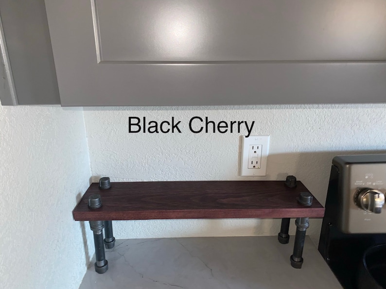 6 Counter Top Shelf Canister Riser Kitchen Shelf rustic Etsy