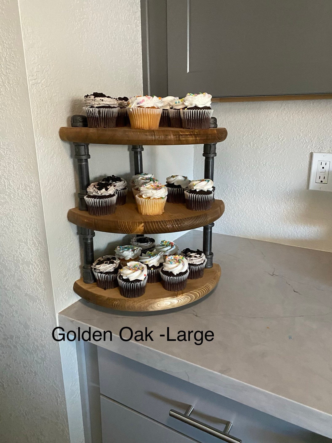 Corner Counter Top Shelf, Coffee Bar Organizer, Kitchen Counter Display