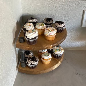 Corner Counter Top Shelf, Wedding Cupcake Display,  Dessert Party Tower, Coffee Bar Organizer, Kitchen Counter Riser, Liquor Bar Shelf