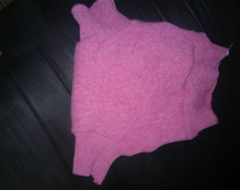 Pink cashmere wool diaper cover/soaker