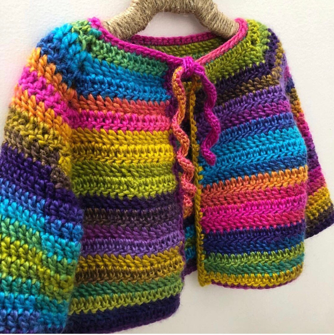 Rainbow Baby Girl Cardigan Colorful Toddler Cardigan Bright Etsy