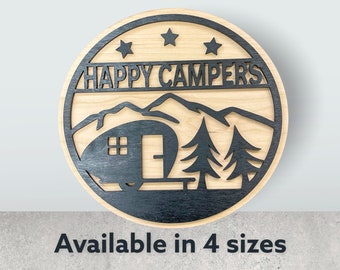 Happy Campers! - Lasered Wall/Door sign!