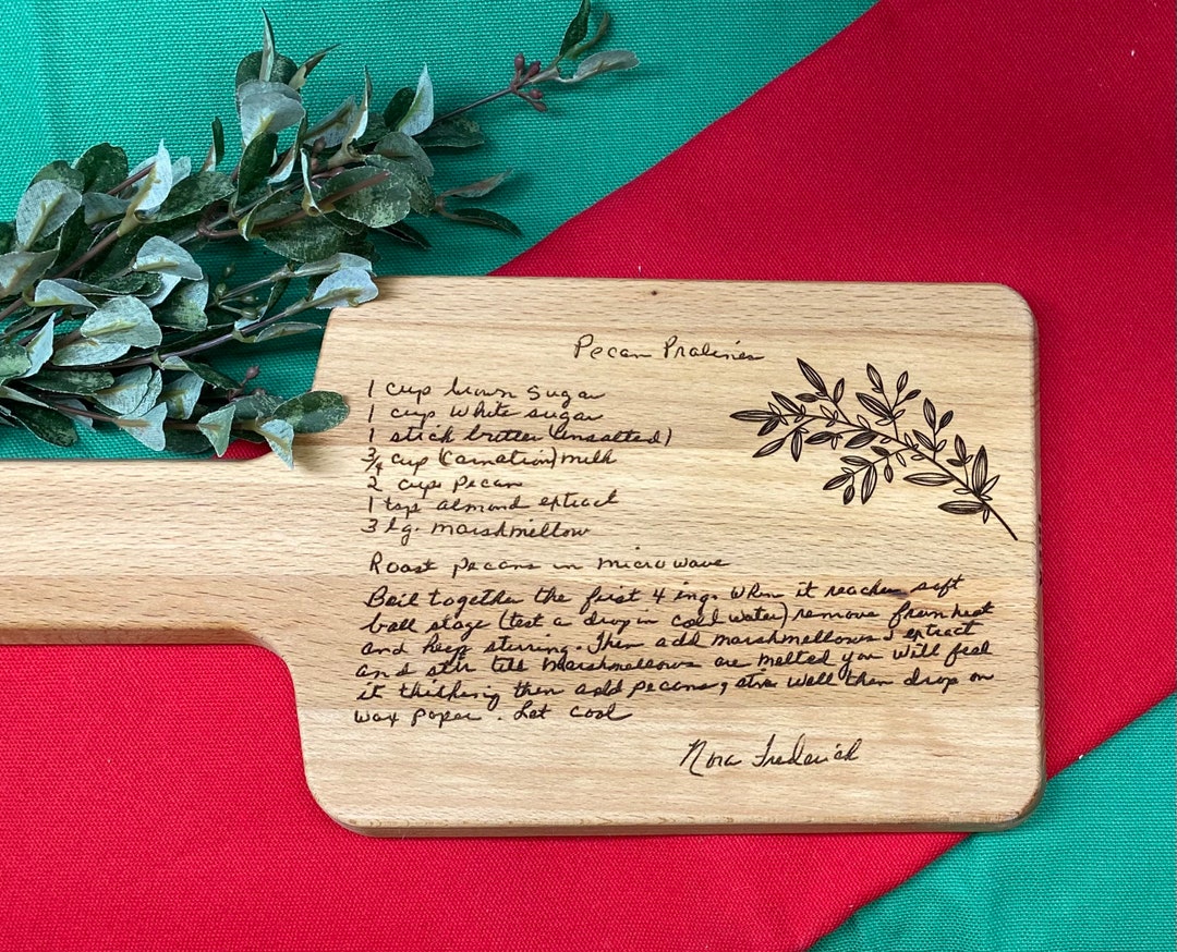 RECIPE CUTTING BOARD Custom Cutting Board Cook Cutting Etsy
