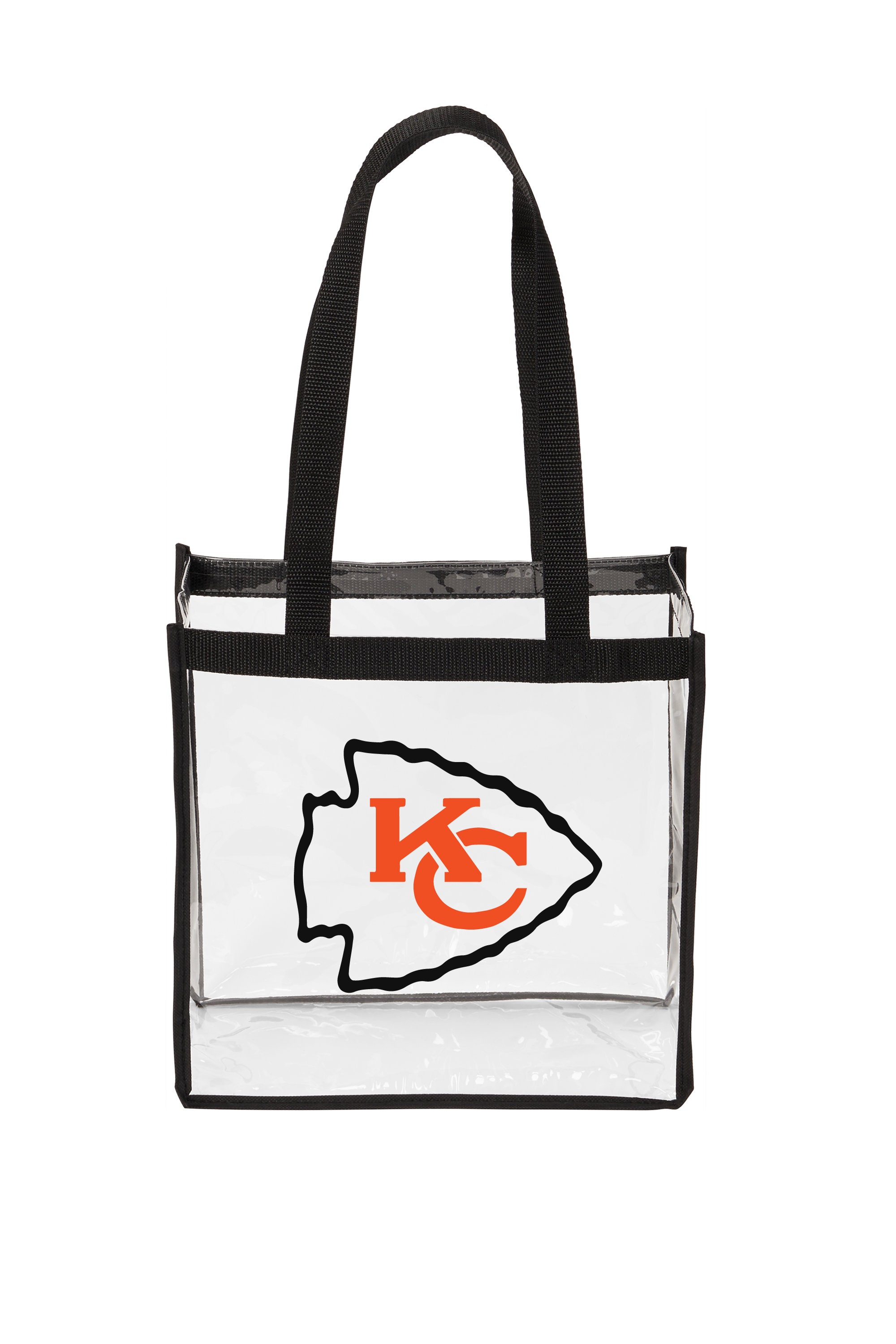 Kansas City Chiefs White Stadium Approved 12x12x6 Tote Clear Bag