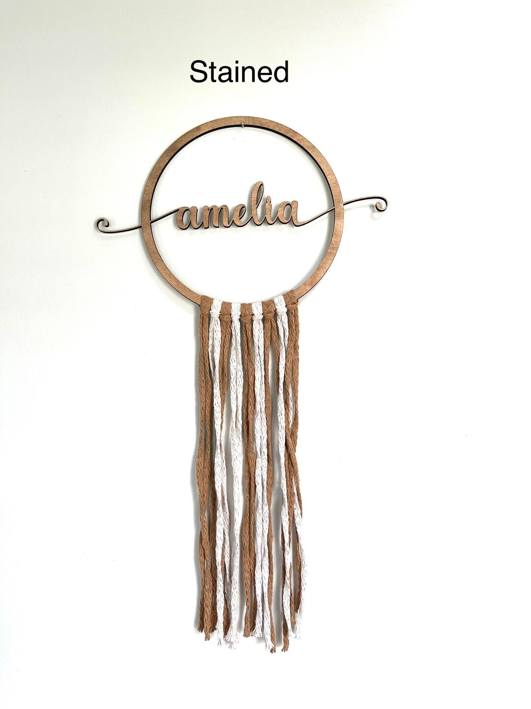 Macrame Wall Hanging Babys Name Wall Hanging Customized Etsy