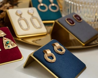 Portagioie In Morbido Velluto Portagioie Esposore Per Gioielli Scatola Portaoggetti Anello Orecchini Orecchini Collana Braccialetto Organizzatore Cassetto Tolare - Foto 10