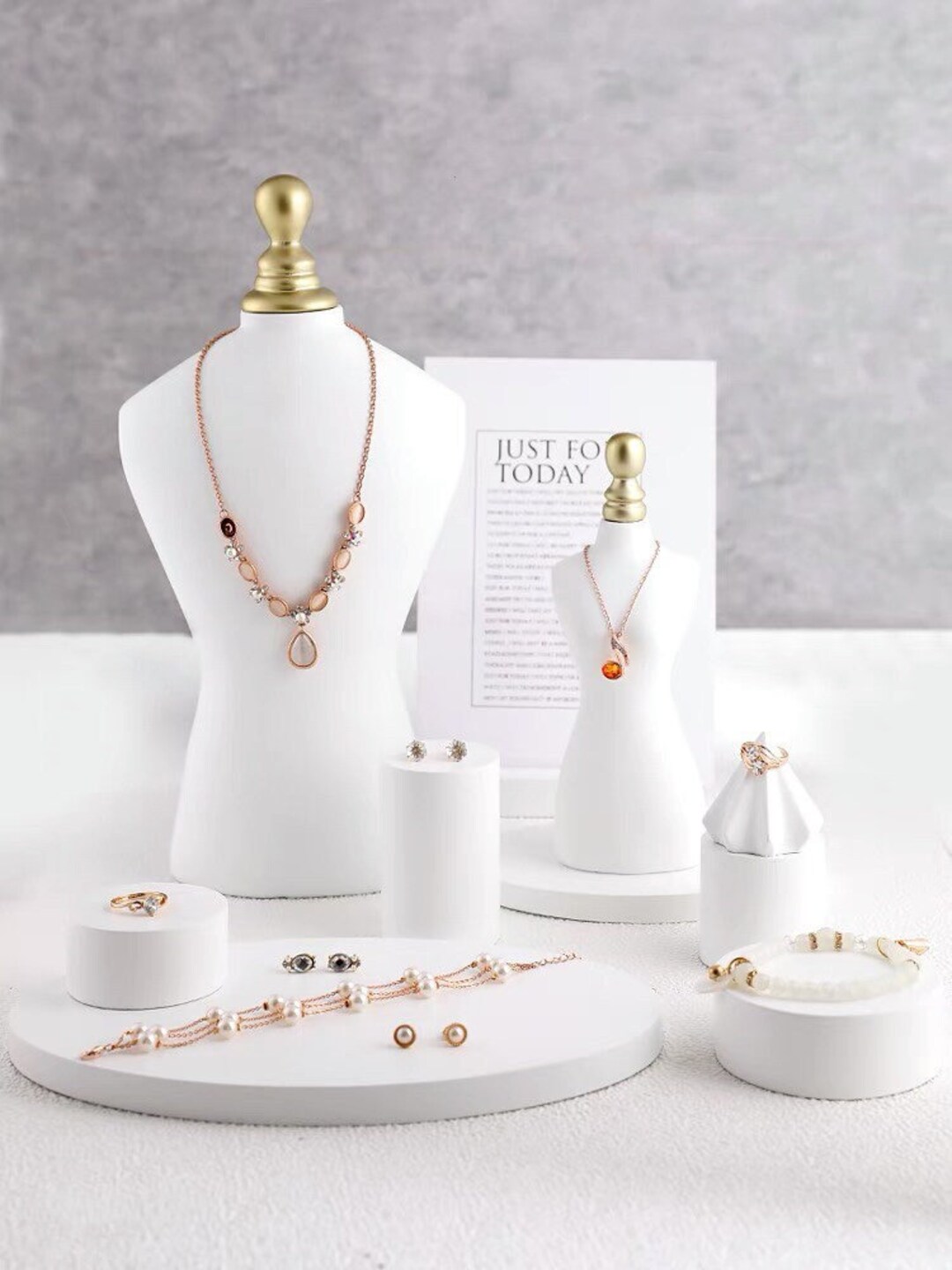 Resin Jewelry Display Set, Jewelry Risers and Platforms, Jewelry Holder, Jewelry Stand, Jewelry