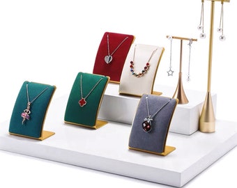 Displaystandaard ketting, buste kettingdisplay, displaystandaard ketting metaal, displaystandaard voor kettingen, displaystandaard sieraden voor ambachtelijke show)
