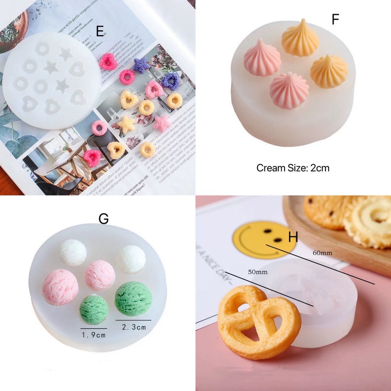 Dessert Candles Molds of Silicone Candles Molds Set Candles Etsy