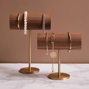 10-tier Bracelet Display, Light Wood,10 Level Jewelry Display