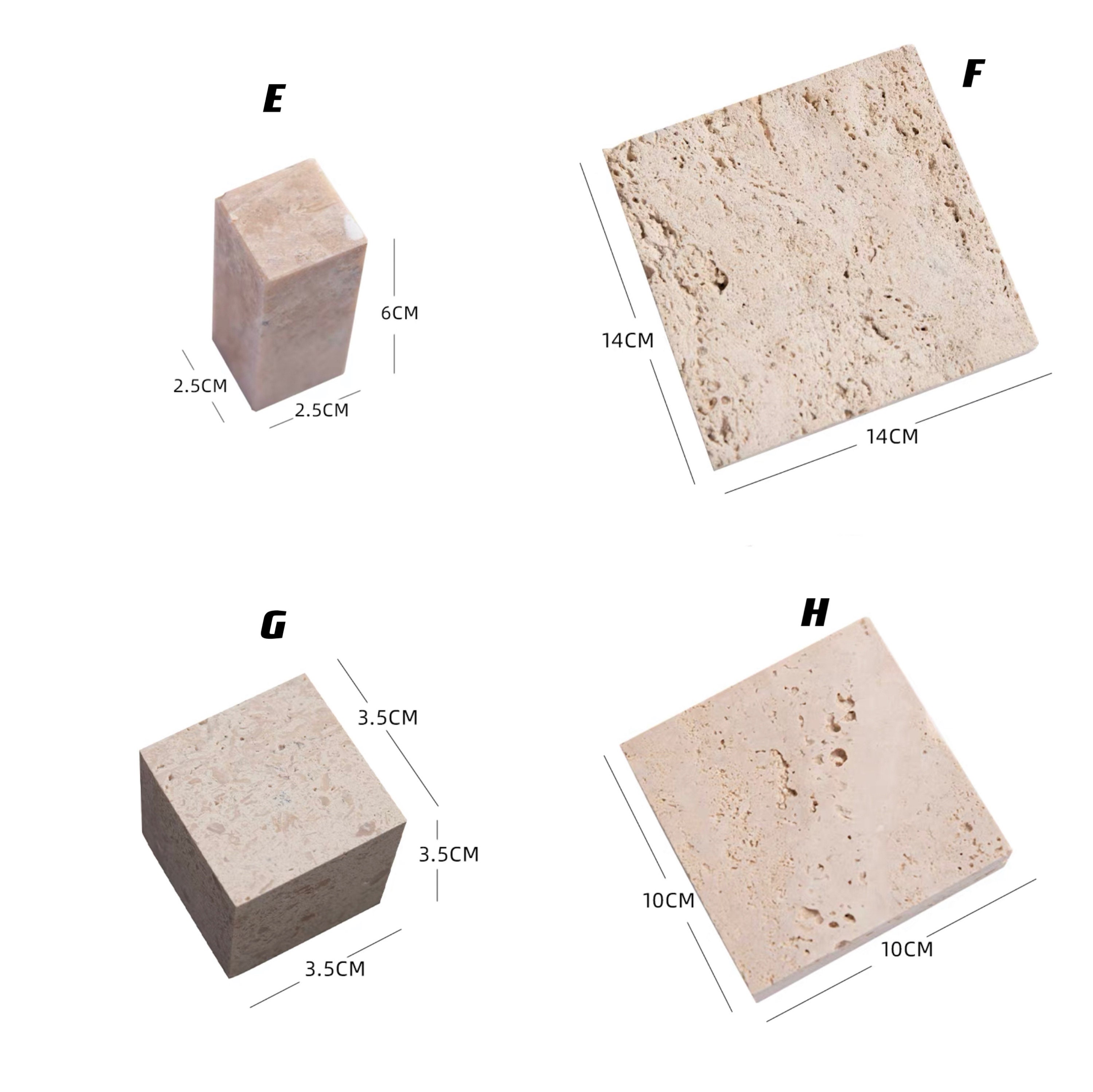 Stone Jewelry Display Set Jewelry Risers and Platforms - Etsy