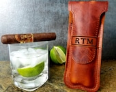 Leather Cigar Case - Personalized