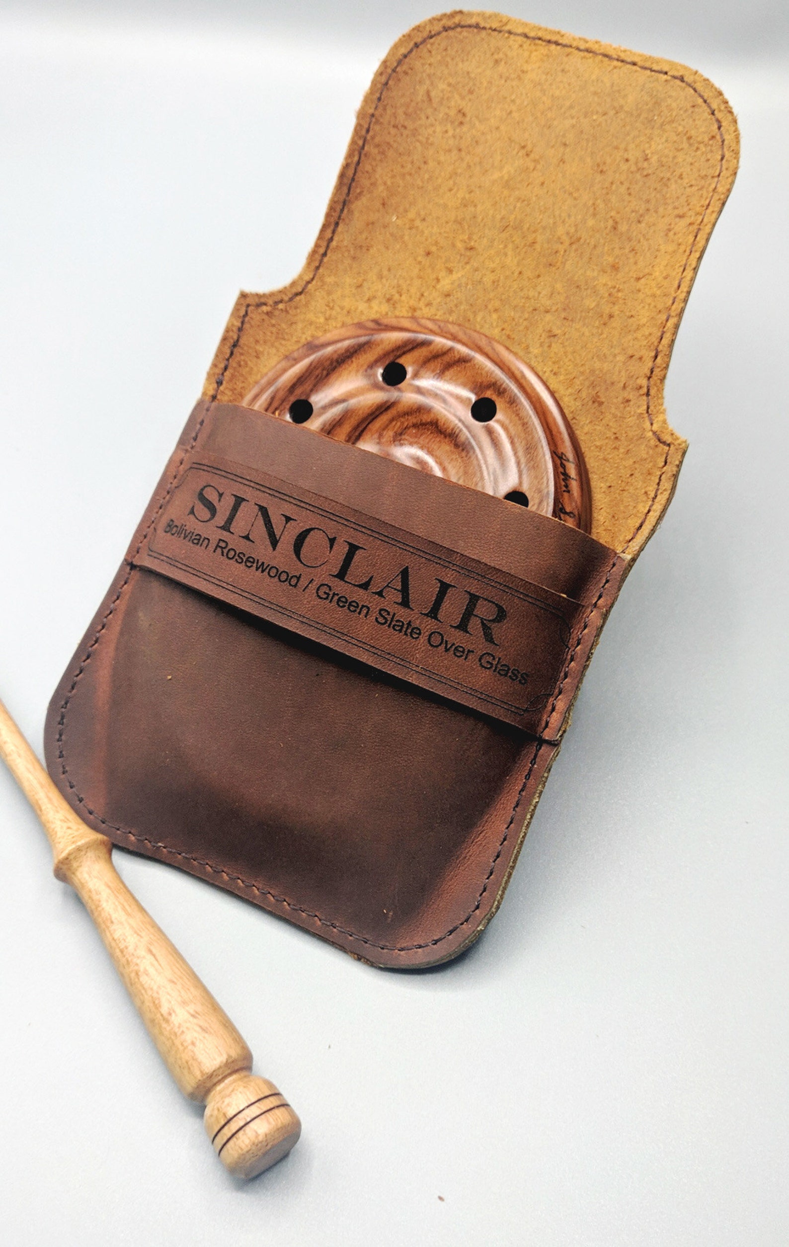 Leather Slate Turkey Call Case Personalized Etsy